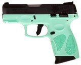 TAURUS,
G2C
CYAN
( TURQUOISE )
FRAME
BLACK
SLIDE,
9-MM,
2- 12 + 1
ROUND
MAGAZINES,
3 -DOT ADJUSTABLE
SIGHT,
FACTORY
NEW
IN
BO - 3 of 11