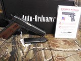AUTO
ORDNANCE, 1911-A1 Gi ARMY, 45 ACP SINGLE
ACTION,
5" BARREL, 7+1 ROUND
MAGAZINE,
Wood
Grip
U.S.
Black
MATTE FINISH, ,
FACTOR NEW IN - 12 of 24