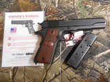 AUTO
ORDNANCE, 1911-A1 Gi ARMY, 45 ACP SINGLE
ACTION,
5" BARREL, 7+1 ROUND
MAGAZINE,
Wood
Grip
U.S.
Black
MATTE FINISH, ,
FACTOR NEW IN - 4 of 24