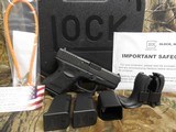 GLOCK
G-26,
GEN-4,
9-MM,
3 - 10
ROUND
MAGAZINES,
WHITE
OUTLINE
SIGHTS,
Interchangeable
Backstrap
Grip, 3.4"
BARREL
FACTORY
NEW
IN - 3 of 21