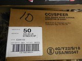 CCI
AMMO
STINGER
.22 L.R. 1,640 F. P. S.
Muzzle
Energy: 191 ft lbs.
32 GR. J.H.P. 5000
ROUND
CASE
FACTORY
NEW
IN
BOX...( THE BEST  - 15 of 16