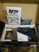 Smith & Wesson 11881 M&P 45 Shield M2.0 Crimson Trace Laser 45 ACP Double 3.3" 6+1/7+1 Black Polymer Grip/Frame Black Armornite Stainless Steel S - 1 of 19