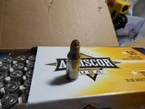 ARMSCOR,
22TCM9R
AMMO,
39 GR, J.H.P. 500 ROUND BOX,
BRASS
CASES,
(NOT THE SAME AS 22TCM)
2,000 F.P.S.
ALL NEW IN BOX - 8 of 22