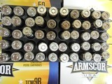 ARMSCOR,
22TCM9R
AMMO,
39 GR, J.H.P. 500 ROUND BOX,
BRASS
CASES,
(NOT THE SAME AS 22TCM)
2,000 F.P.S.
ALL NEW IN BOX - 13 of 22