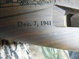 Auto-Ordnance,
M1 Carbine,
AOM130C1,
WWII,
VENGEANCE,
Memorial
Walnut
Stock. 15+1 Round
Magazine,
18" Barrel,
ENGRAVED
STOCK, NEW I - 12 of 25