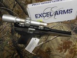 Excel Arms
Accelerator Pistol, MP-22,
22 Winchester Magnum Rimfire (WMR),
8.5" BARREL, TWO
9+1 Blk Polymer Grip,
S/S BARREL & SLIDE, - 9 of 25