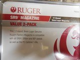 RUGER
MAGAZINE
2-PACK,
SR9 / SR9C & 9E,
9-MM LUGER
2-17-ROUNDS BLUED STEEL
MAGAZINES,
( 2-PACK ),
FACTORY
NEW
IN
BOX.. - 5 of 13