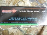 LASERS,
Aimshot
KTPISTOL
Boresight
Pisto l Kit
Laser
Universal
Pistol
Brass FOR
PISTOL
SIGHTING IN,
FACTORY
NEW
IN
BOX. - 2 of 18