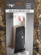 GLOCK G- 26, 9 - MM, 10ROUNDFACTORYNEWINTHEBOXMAGAZINES, - 1 of 9