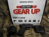 SPRINGFIELD,9-MM, GEAR-UP PACKAGES,GUN, 5-MAGAZINES, 3.8" BARREL,HOLSTER, DOUBLE MAGAZINE HOLDER, RANGE BAG, HARD PLASTIC CASE. FACTORY NEW I - 4 of 25