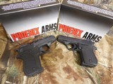 PHOENIX
25 - ACP.,
MODEL
HP25-A,
10 + 1
ROUND
MAGAXINE,
3"
BARREL, THUMB
SAFETY,
ALL
BLACK
FACTORY
NEW
IN
BOX
MADE
IN
THE
U - 1 of 15