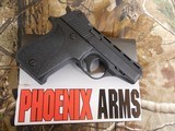 PHOENIX
25 - ACP.,
MODEL
HP25-A,
10 + 1
ROUND
MAGAXINE,
3"
BARREL, THUMB
SAFETY,
ALL
BLACK
FACTORY
NEW
IN
BOX
MADE
IN
THE
U - 9 of 15