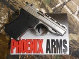 PHOENIX 25 - ACP.,MODELHP25-A, 10 + 1ROUNDMAGAXINE,3"BARREL, THUMBSAFETY, NICKEL /BLACKFACTORYNEWINBOXMADEINTHEU. - 9 of 15