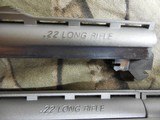PHOENIX
22 - L.R.,
MODEL
HP22-A,
NICKEL / BLK.,
2- 10 + 1
ROUND
MAGAXINES,
TWO
BARRELS
3" & 5",
THUMB
SAFETY, - 9 of 21