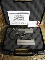 BOND-ARMS, WACKED, COMBO,
TWO
BARRELS,
9-MM
AND
45 L.C. / 410 SHOTGUN,
4.25"
BARRELLS,
S / S,
BLACK
RUBBER
GRIPS,
FACTORY
NEW
IN - 1 of 22