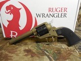 Ruger
2004
Wrangler
Revolver,
22 LR.
4.62" BARREL,
6
Round
Black
Checkered
Grip,
Burnt
Bronze
Cerakote, FACTORY
NEW
NI
BOX.. - 3 of 21