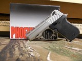 PHOENIX
22 - L.R.,
MODEL
HP22-A,
10 + 1
ROUND
MAGAXINE,
3"
BARREL, THUMB
SAFETY,
NICKEL/BLK
FACTORY
NEW
IN
BOX
MADE
IN
THE
U. - 3 of 26