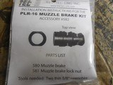 Muzzle
Brake
Kit,
FOR
Kel-Tec,
PLR16-582,
PLR-16,
1/2"-28
tpi
Black
Steel, - 3 of 12