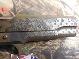 AUTOORDNANCE,1911 The General 45 ACP Single 5" 7+1 Black Army Eagle Engraved Grip Patriot Brown Cerakote Steel Slide FACTORY NEW IN BOX - 8 of 26