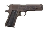 AUTOORDNANCE,1911 The General 45 ACP Single 5" 7+1 Black Army Eagle Engraved Grip Patriot Brown Cerakote Steel Slide FACTORY NEW IN BOX - 25 of 26