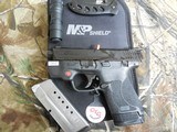 Smith & Wesson 12395 M&P 9,
$50.00 REBATE,
Carry Kit 2.0 9mm
3.10" 7+1/8+1 Black Armornite Stainless Steel Black Polymer/Crimson Trace Laser G - 9 of 22
