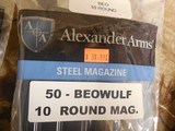 50 - BEOWULF,
10 - ROUND
MAGAZINES,
ALEXANDER
MAGAZINE
.50
BEOWULF
10 ROUNDS
STEEL,
BLACK,
FACTORY
NEW
IN
BOX.. - 9 of 15