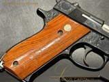 Factory Engraved Smith & Wesson Model 39-2 - 12 of 15