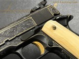 Engraved and Gold Inlaid Colt Government Model MKIV Series 70 - 8 of 15