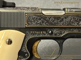 Engraved and Gold Inlaid Colt Government Model MKIV Series 70 - 7 of 15