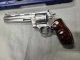 Stainless steel Anaconda .45LC 6 inch bbl exotic wood grips - 2 of 13