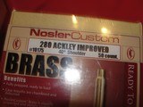 NOSLER 280 ACKLEY IMPREOVED unprimed custom brass - 4 of 4