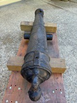 English Antique Iron Ships Cannon, - 14 of 14