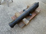 English Antique Iron Ships Cannon,