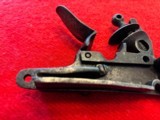Complete Lock assembly for English Military Flintlock Musket, original antique, dated 1812 - Image 6 of 6