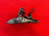 Complete Lock assembly for English Military Flintlock Musket, original antique, dated 1812 - Image 1 of 6