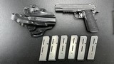 Sig Sauer 1911 Full Size with Rail, 45 ACP, 7 Wilson Combat Mags and DeSantis Holster