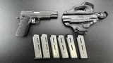 Sig Sauer 1911 Full Size with Rail, 45 ACP, 7 Wilson Combat Mags and DeSantis Holster - 2 of 18