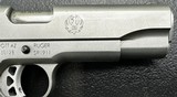 Ruger SR1911 Commander, STAINLESS, 45 ACP, two-tone with blued controls, beautiful wood grips, with 3 magazines (2 extended capacity). PRICED TO SELL! - 12 of 14