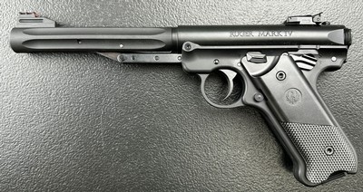 Ruger MkIV AIR PISTOL, .177 cal., break top. As-New, little fired. Manufactured under license by Umarex. PRICED TO SELL!
