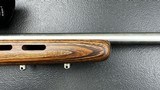 Savage Model 93R17 BTVSS Stainless Precision Rifle in .17 HMR, Button-rifled, heavy stainless steel barrel, laminate thumbhole stock. PRICED TO SELL! - 7 of 17