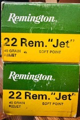 Remington High Velocity 22 REM “Jet”
40 Gr R22JET Center fire