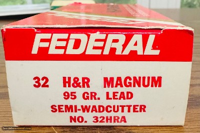 .32 H&R Magnum 95 Gr. Lead Semi-Wadcutter 32HRA 50 Rounds Ammo