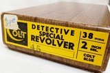 COLT DETECTIVE SPECIAL REVOLVER IN BOX MINT 1964 .38 SPECIAL - 14 of 15