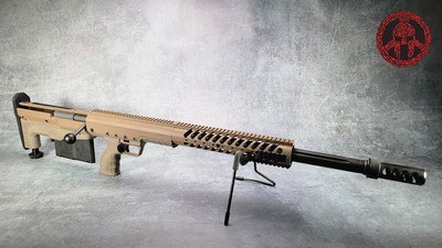 DESERT TECH HTI CONVERSION KIT, 50BMG, HTI CHASSIS, 50BMG 5RD 29 IN FDE/FDE