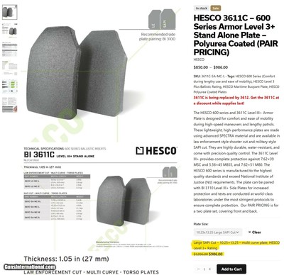 Hesco 3611C level III+