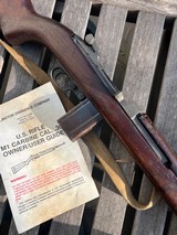 RARE* Winchester M1 Carbine – Late WWII, Arsenal-Painted Stock & Original Military Sling