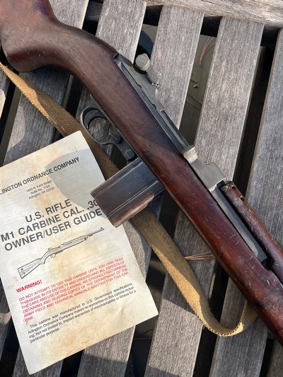 RARE* Winchester M1 Carbine – Late WWII, Arsenal-Painted Stock & Original Military Sling