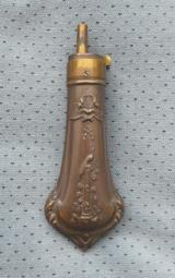 Antique Peacock Powder Flask - 1 of 9