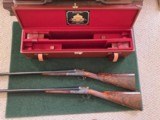 Hartmann & Weiss Pair ofBoss Style Round Action SXS 12 Bore