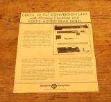 Colt .22LR Conversion Kit, in box with papers - 2 of 4